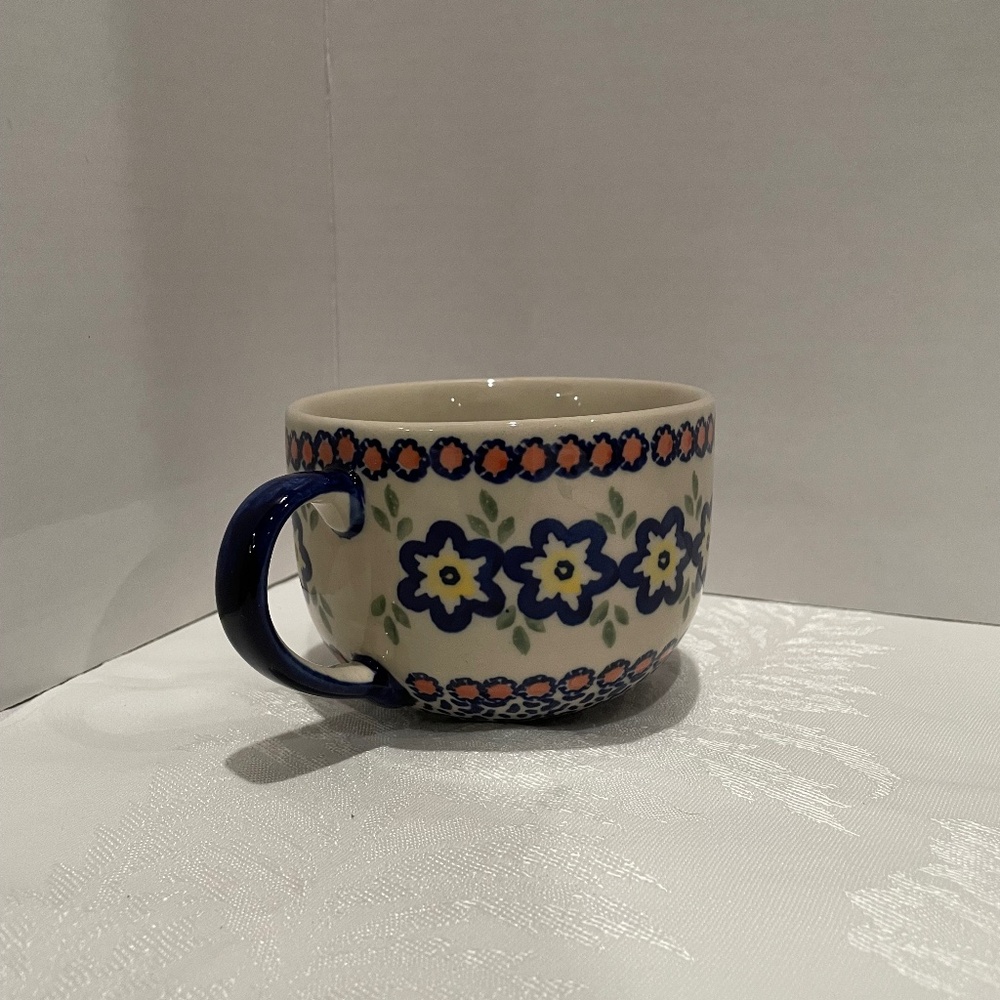 Polish Pottery Bubble Coffee Mug